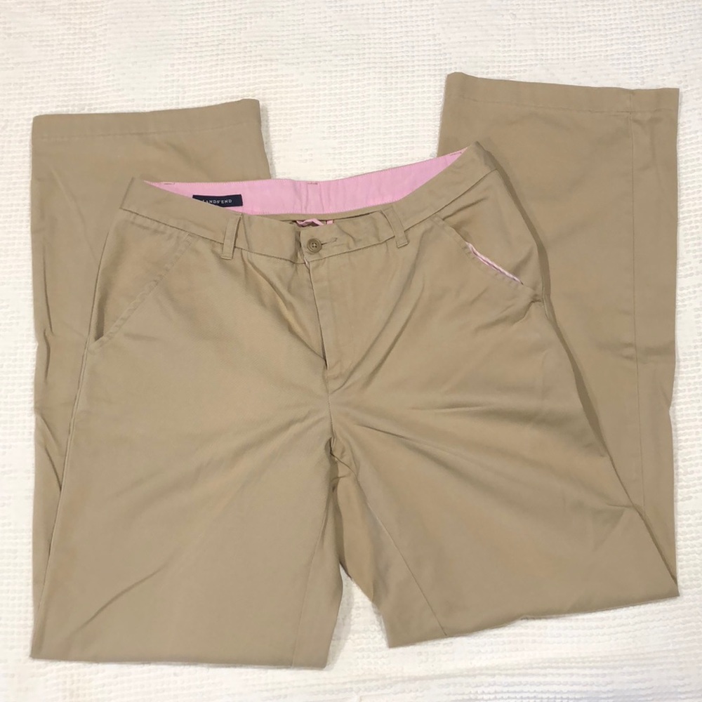 Lands’ End Khakis wide leg